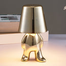 Denkerlampe i guld