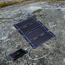Sammenfoldelig solcelleoplader