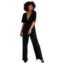 Boho jumpsuit-shorts med vide ben