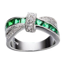 Criss Cross Krystalring