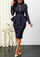 Midi Bodycon-kjole med pailletter