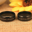 Sort forlovelsesring