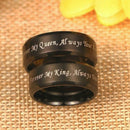 Sort forlovelsesring