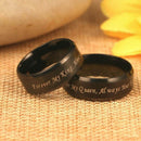 Sort forlovelsesring