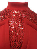 Midi Bodycon-kjole med pailletter