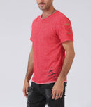 Herre T-shirt i slidt look