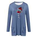 Vin & nissehue sweatshirt til damer