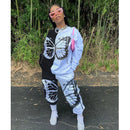 Sommerfugleprintet Bomulds Tracksuit