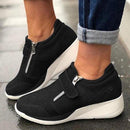 Dames lynlås platform sneakers