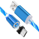iGlow Glødende LED Magnetisk 3-i-1 USB Opladerkabel