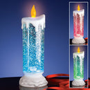 Farveskiftende LED Vandlys med Glitter