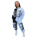 Sommerfugleprintet Bomulds Tracksuit