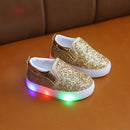 LED-glimmersneakers til børn