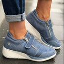 Dames lynlås platform sneakers