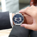 Curren 3 urskiver Kronograf Luksus Armbåndsur