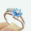 Blomst Opal Krystal Ring