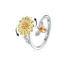 Angstring met zonnebloem