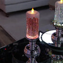 Farveskiftende LED Vandlys med Glitter