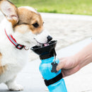 Transportabel klemme vandflaske til hunde