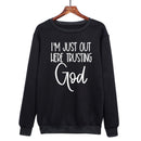 Jeg Stoler Bare På Gud - Sweatshirt