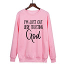 Jeg Stoler Bare På Gud - Sweatshirt