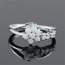 Blomst Opal Krystal Ring