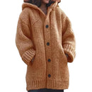 Strikket cardigan med knaplukning