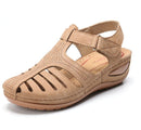 Retro Ortopædiske Sandaler i Læder