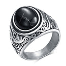 Herre Vintage Turkis Sten Ring