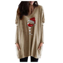 Vin & nissehue sweatshirt til damer