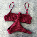Bikiniprint med plisseringer