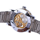 Retro lysende skeletmekanisk ur