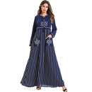 Kaftan Maxikjole Med Lange Ærmer