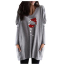 Vin & nissehue sweatshirt til damer