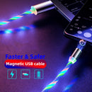 iGlow Glødende LED Magnetisk 3-i-1 USB Opladerkabel