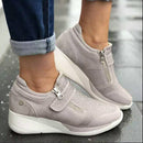 Dames lynlås platform sneakers