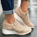 Dames lynlås platform sneakers
