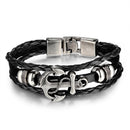 Anker læderarmbånd