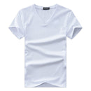 T-shirt til mænd med V-hals, slim fit