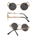 Steampunk runde solbriller af metal