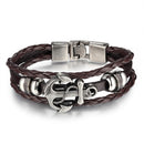 Anker læderarmbånd