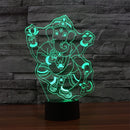 3D Ganesh RGB LED natlys