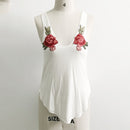 Broderet Rose Tanktop til Kvinder