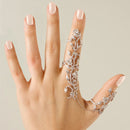 Flere Finger Stabel Knoke Ring Krystallring