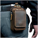 Ægte læder herre waist bag