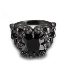 SORT RHODIUM BELAGT DÆMONPRINSESSE RING
