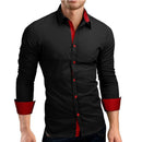 Mænd Slim Fit Lange Ærmer