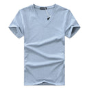 T-shirt til mænd med V-hals, slim fit