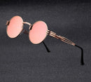 Steampunk runde solbriller af metal