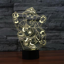 3D Ganesh RGB LED natlys